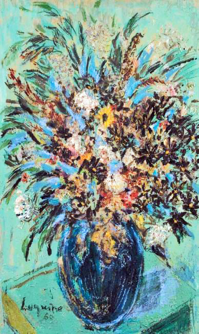 «Польові квіти». 1960. Дерево, олія